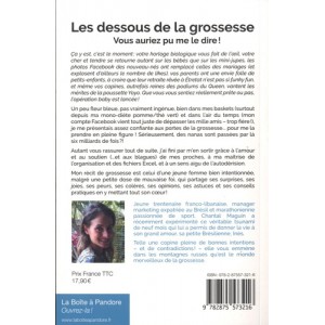 ~ Les dessous de la grossesse - Vous auriez pu me le dire ! - Editions La Boîte à Pandore