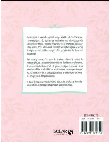~ Petit journal de ma grossesse - Solar Editions