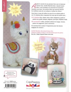 ~ Quand Lisane coud Les animaux du monde - 13 doudous et 6 accessoires à coudre avec patron - CreaPassions 2
