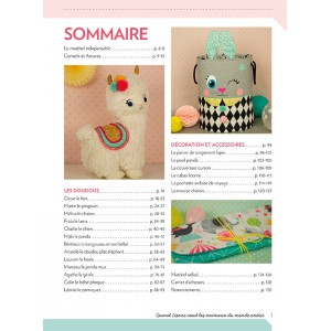 ~ Quand Lisane coud Les animaux du monde - 13 doudous et 6 accessoires à coudre avec patron - CreaPassions