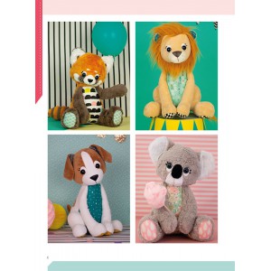 ~ Quand Lisane coud Les animaux du monde - 13 doudous et 6 accessoires à coudre avec patron - CreaPassions