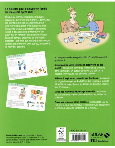 ~ Mon p'tit cahier d'activités mercredis après-midi - Solar Editions