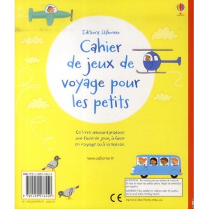 ~ Cahier de jeux de voyage pour les petits - Usborne