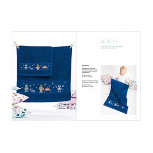 ~ LIVRE 154 PETITS ASTRONAUTES -  motifs à broder au point de croix - Thème de l'espace et des extra-terrestres - Rico Design