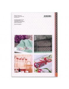 ~ LIVRE 157 EXOTIC FLOWERS - motifs à broder au point de croix - Thème fleurs exotiques - Rico Design 2