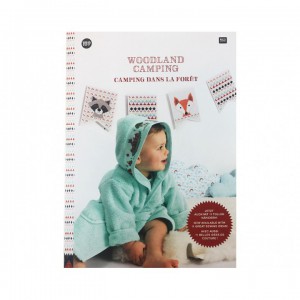 ~ LIVRE 159 CAMPING DANS LA FORET - motifs à broder au point de croix - Thème camping dans la fôret - Rico Design
