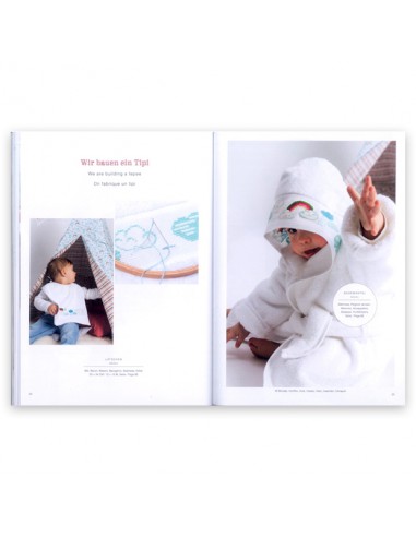 ~ LIVRE 159 CAMPING DANS LA FORET - motifs à broder au point de croix - Thème camping dans la fôret - Rico Design