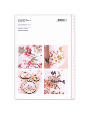 ~ LIVRE 158 BOUQUET SAUVAGE - motifs à broder au point de croix - Thème bouquet sauvage - Rico Design