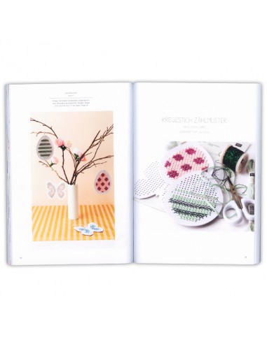 ~ LIVRE 158 BOUQUET SAUVAGE - motifs à broder au point de croix - Thème bouquet sauvage - Rico Design