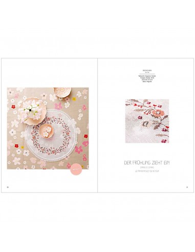 ~ LIVRE 158 BOUQUET SAUVAGE - motifs à broder au point de croix - Thème bouquet sauvage - Rico Design