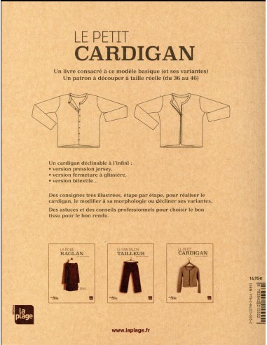 ~ Les basiques d'Emilie - Le petit cardigan - Editions La Plage