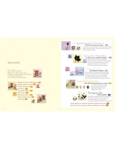 ~ Livre "Mes amigurumis à crocheter - Rilakkuma et ses amis" - Big In Japan - Hachette Pratique