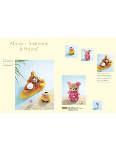 ~ Livre "Mes amigurumis à crocheter - Rilakkuma et ses amis" - Big In Japan - Hachette Pratique