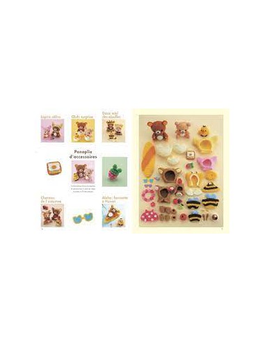 ~ Livre "Mes amigurumis à crocheter - Rilakkuma et ses amis" - Big In Japan - Hachette Pratique