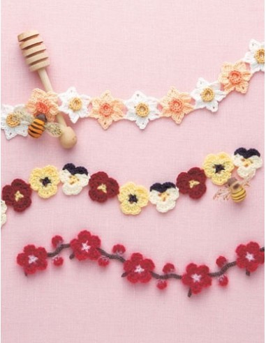 ~100 bordures & galons au crochet - motifs d'été - Les éditions de saxe