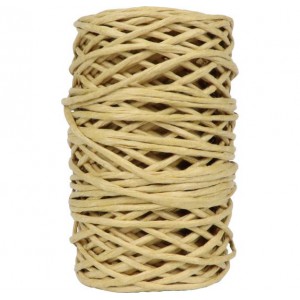 Bobine de 25 m de ficelle de papier kraft laitonné mesurant 2 mm