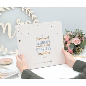 Livre d'or d'un mariage incroyable - Ils vécurent heureux et eurent beaucoup d'invités merveilleux
