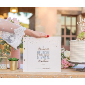 Livre d'or d'un mariage incroyable - Ils vécurent heureux et eurent beaucoup d'invités merveilleux