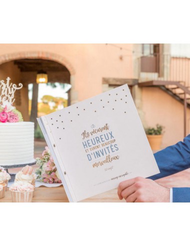 Livre d'or d'un mariage incroyable - Ils vécurent heureux et eurent beaucoup d'invités merveilleux