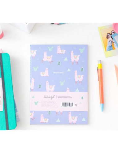 Notebooks -  The Llama Collection - Lot 2 deux cahiers de notes thème lamas de 32 pages (ligné/pointillés)
