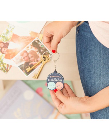 Porte-clés - Pour les amoureux d'une autre planète - Notre amour est plutonique
