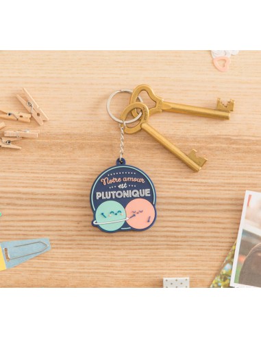 Porte-clés - Pour les amoureux d'une autre planète - Notre amour est plutonique