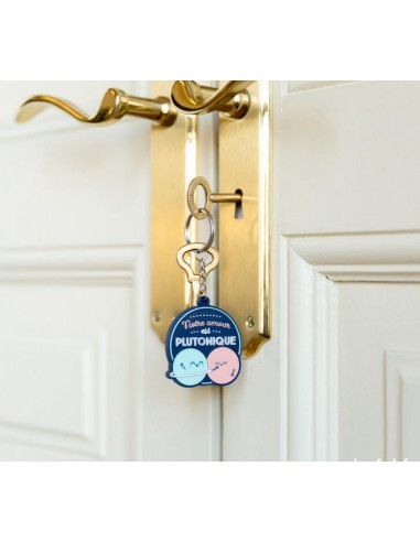 Porte-clés - Pour les amoureux d'une autre planète - Notre amour est plutonique