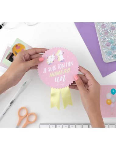 Carte Postale badge - Je suis ton fan numéro 1