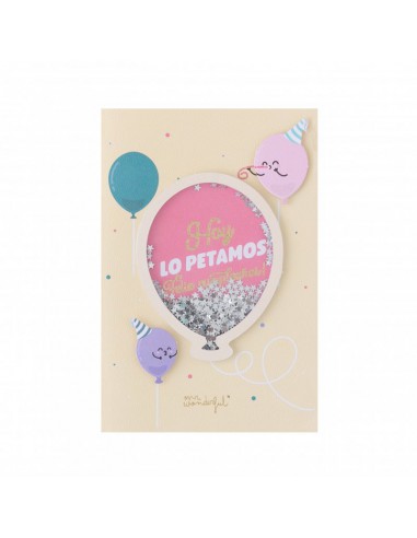 Carte Postale - POSTAL DE CUMPLEAÑOS -  Hoy lo petamos FELIZ  CUMPLEAÑOS  - Espagnol