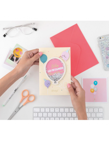 Carte Postale - POSTAL DE CUMPLEAÑOS -  Hoy lo petamos FELIZ  CUMPLEAÑOS  - Espagnol