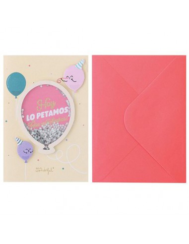 Carte Postale - POSTAL DE CUMPLEAÑOS -  Hoy lo petamos FELIZ  CUMPLEAÑOS  - Espagnol