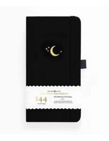 Bullet journal haut de gamme - Carnet de notes du voyageur à grille de points - Crescent moon - papier 160g