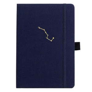 Bullet journal haut de gamme - papier NOIR 160g - format A5 - Night sky