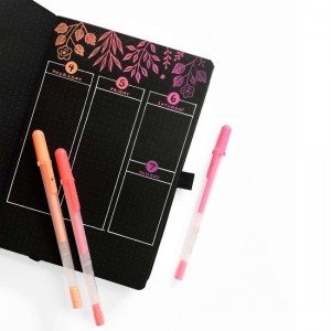 Bullet journal haut de gamme - papier NOIR 160g - format A5 - Night sky