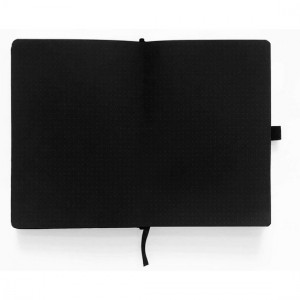 Bullet journal haut de gamme - papier NOIR 160g - format A5 - Moon Phases