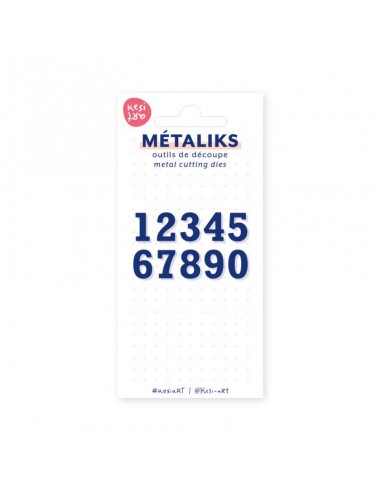 OUTILS DE DÉCOUPE MÉTALIKS - Dies métaliks - 1234567890 (Petit emballage)