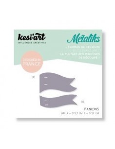 SET DE 2 OUTILS DE DÉCOUPE MÉTALIKS - Mini Dies métaliks - Fanions