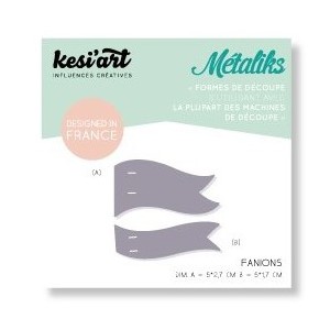 SET DE 2 OUTILS DE DÉCOUPE MÉTALIKS - Mini Dies métaliks - Fanions