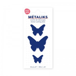 SET DE 3 OUTILS DE DÉCOUPE MÉTALIKS - Dies métaliks - Butterfly