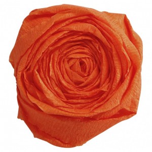 Rouleau de papier crépon 2,50 mètre X 0,50 - orange