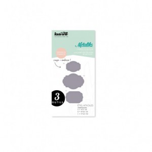 SET DE 3 OUTILS DE DÉCOUPE MÉTALIKS - Dies métaliks - Etiquettes viticoles