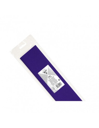 Rouleau de papier crépon 2,50 mètre X 0,50 - violet foncé
