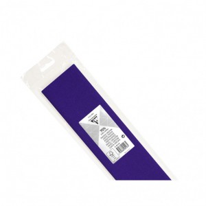 Rouleau de papier crépon 2,50 mètre X 0,50 - violet foncé