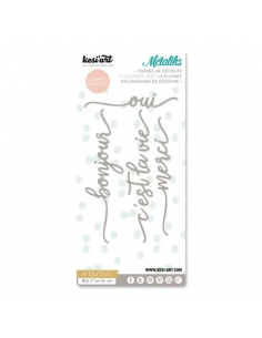 SET DE 4 OUTILS DE DÉCOUPE MÉTALIKS - Dies métaliks - C'est la vie