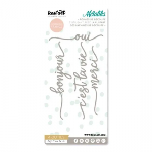 SET DE 4 OUTILS DE DÉCOUPE MÉTALIKS - Dies métaliks - C'est la vie