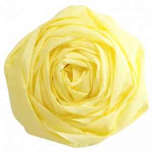 Rouleau de papier crépon 2,50 mètre X 0,50 - jaune ivoire