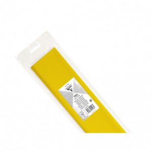 Rouleau de papier crépon 2,50 mètre X 0,50 - jaune tournesol