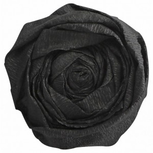 Rouleau de papier crépon 2,50 mètre X 0,50 - noir