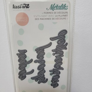 SET DE 3 OUTILS DE DÉCOUPE MÉTALIKS - Dies métaliks - Paradis