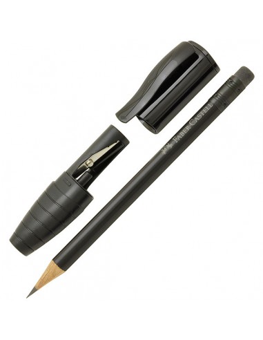 crayon noir B perfect avec gomme + taille crayon récupérateur NOIR